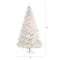 9ft. Pre-Lit White Artificial Christmas Tree, Clear LED Lights